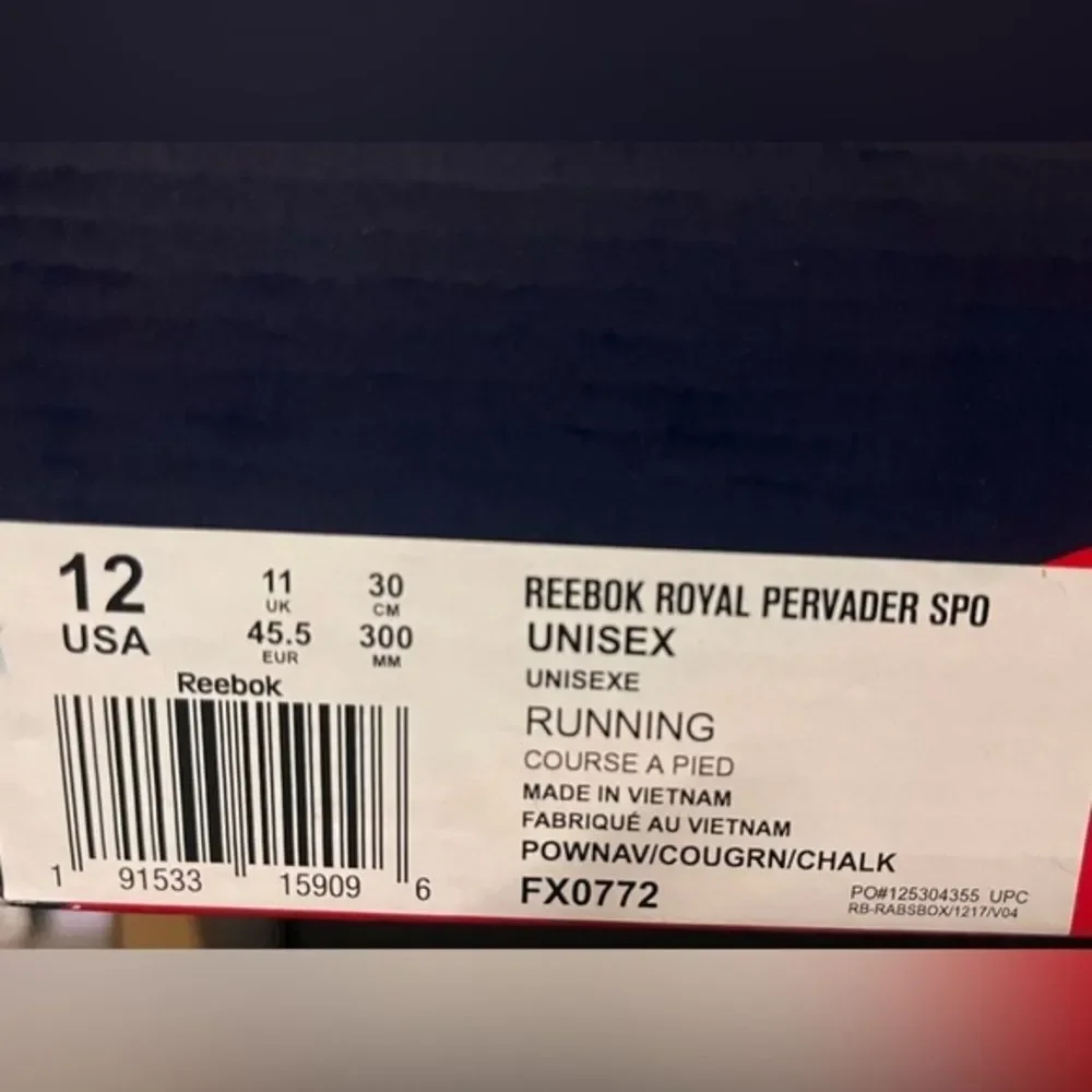 Reebok Men's‎  Pervader Sport Running Shoes Sports Navy Size 12 NEW $99
